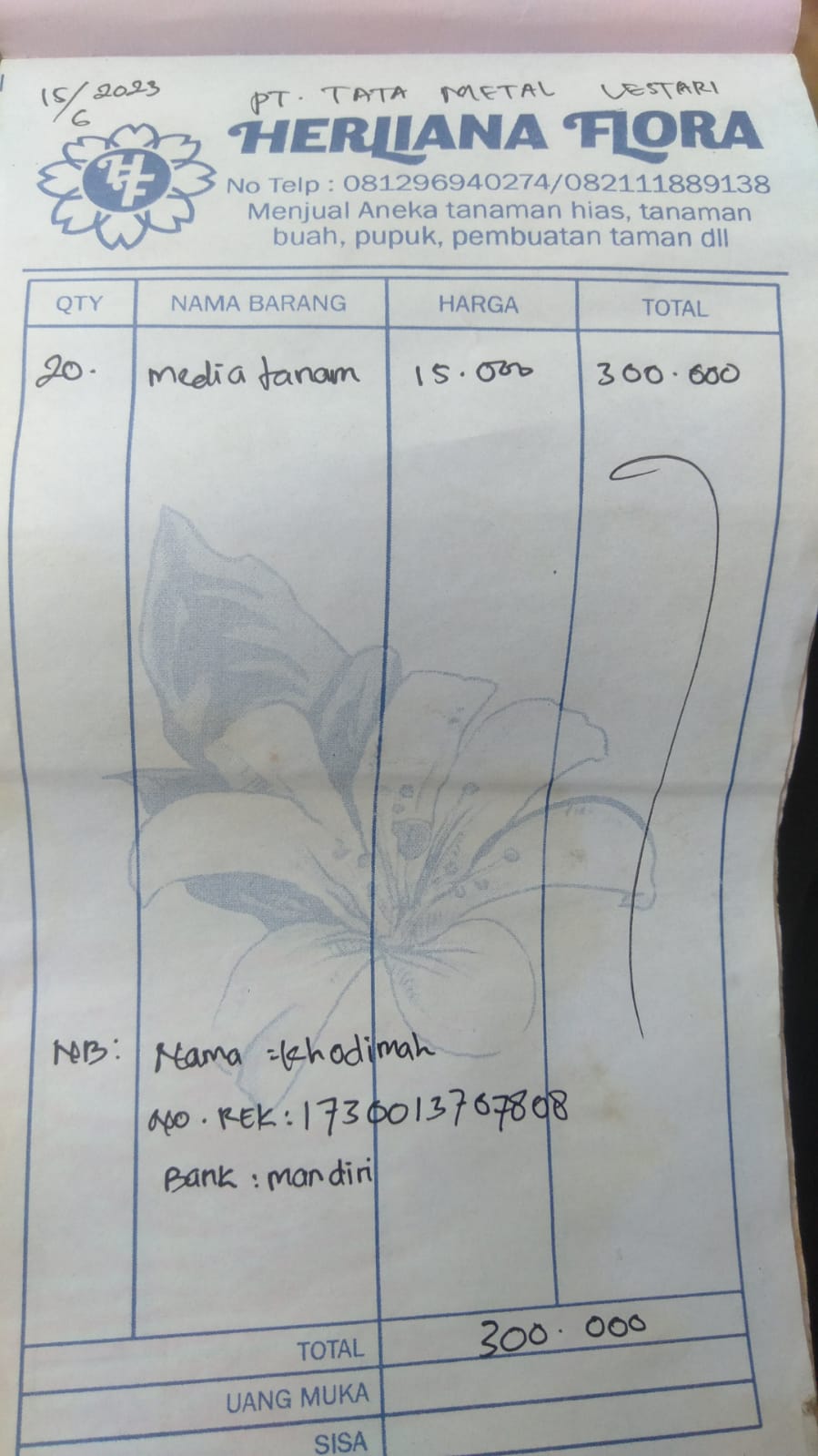 TML - Penyediaan tanaman untuk penghijauan pabrik oleh HERLIANA FLORA